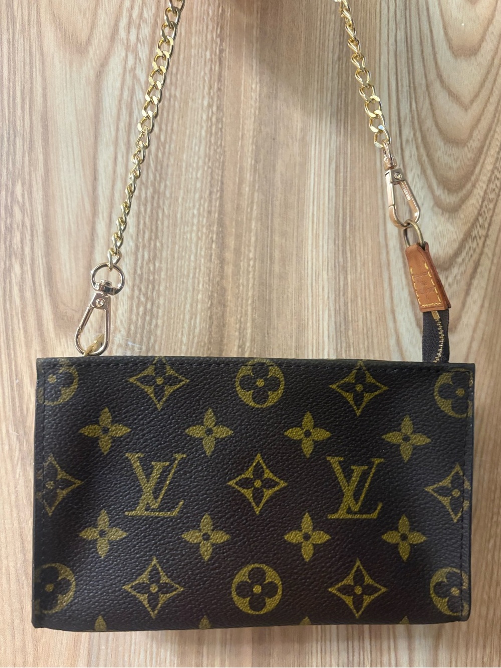 Authentic LOUIS VUITTON Monogram Bucket PM Accessory Pouch